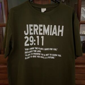 Olive Green Jeremiah 29:11 T-Shirt